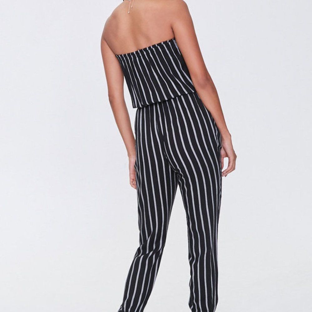 NEW Forever 21 Striped Tube Jumpsuit NWOT - Picture 3 of 4
